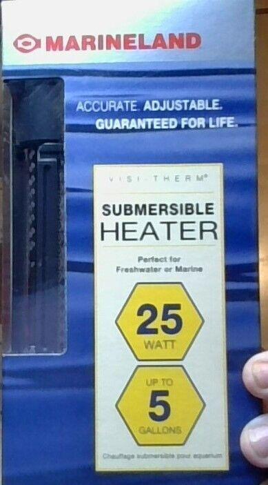 Aquarium Heater Deluxe 25 Watt for up to 5 gallons