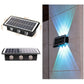 Modern Outdoor Solar Wall Lights with Waterproof Design