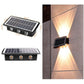 Modern Outdoor Solar Wall Lights with Waterproof Design