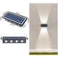 Modern Outdoor Solar Wall Lights with Waterproof Design