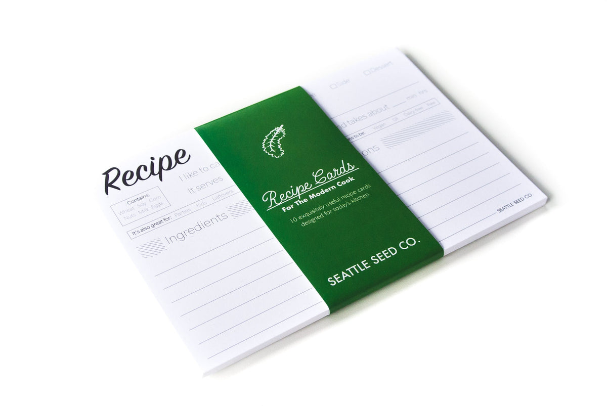 Tarjetas de recetas modernas