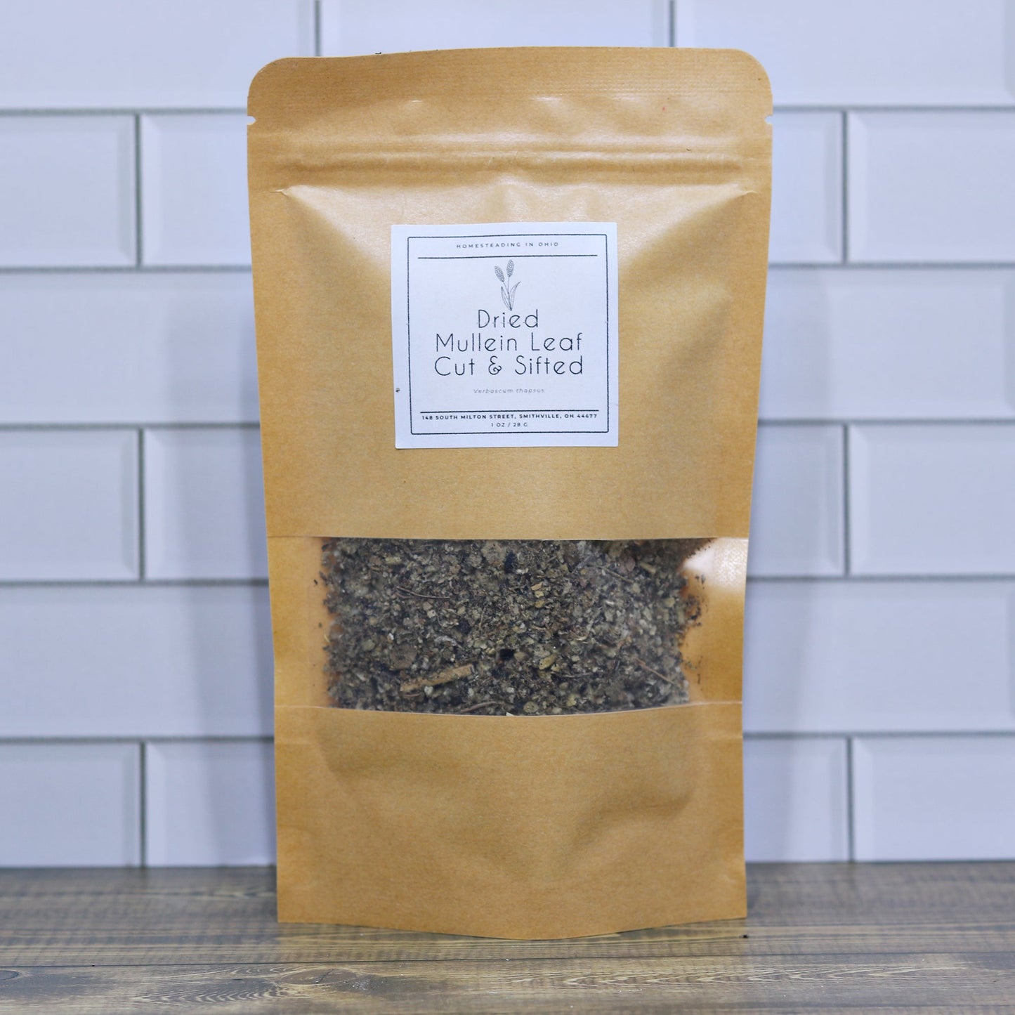Dried Mullein Leaf 1 Ounce Cut and Sifted