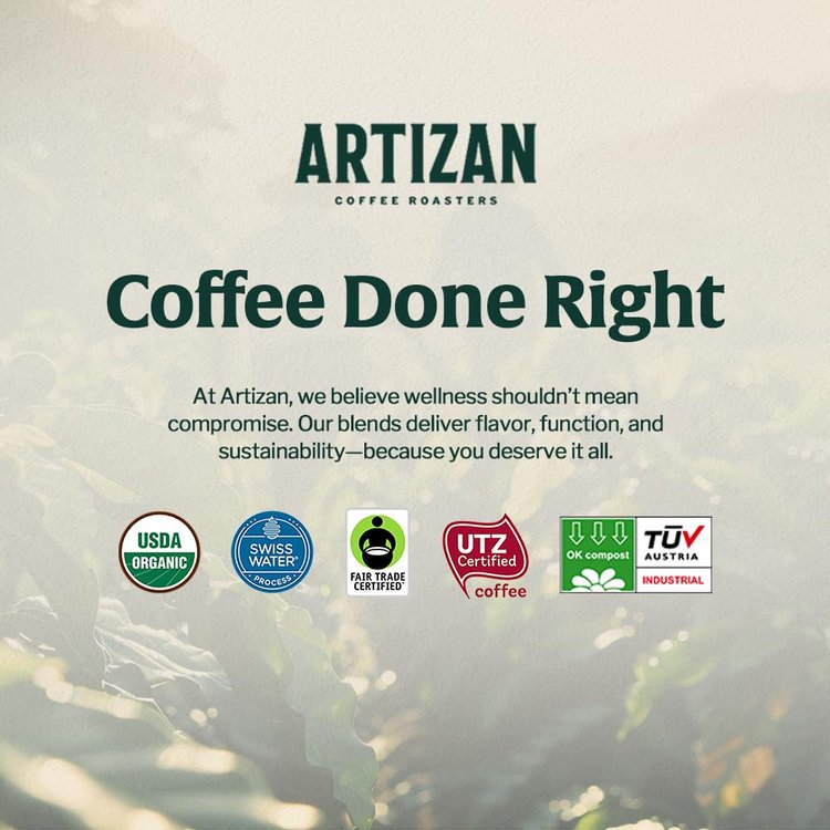 Organic Mushroom Coffee Singles Vitality with Lions Mane & Chaga