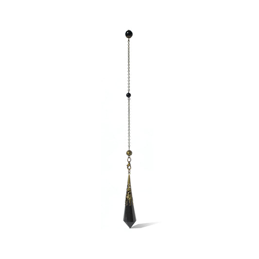 Natural Obsidian Crystal Divination Pendulum