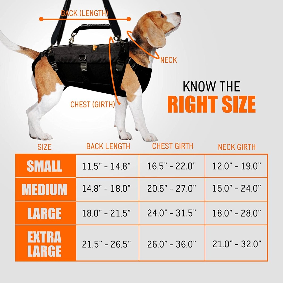 NeoAlly Arnés de elevación para perros 5 en 1, soporte completo para el cuerpo, resistente
