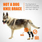 Rodillera NeoAlly para patas traseras de perro con tiras de metal para perros grandes [versión larga] (par)