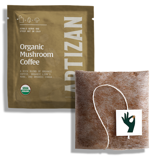 Organic Mushroom Coffee Singles Vitality with Lions Mane & Chaga