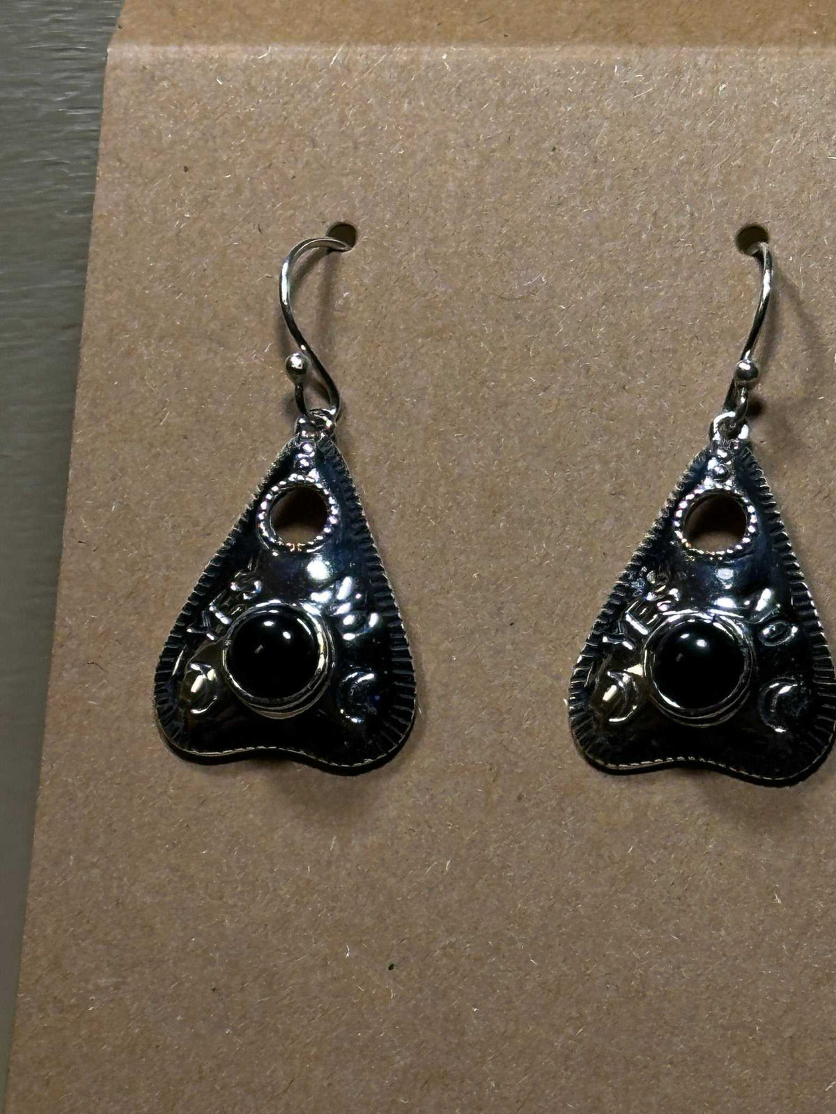 Pendientes Ouija de ónix negro (06.6044)