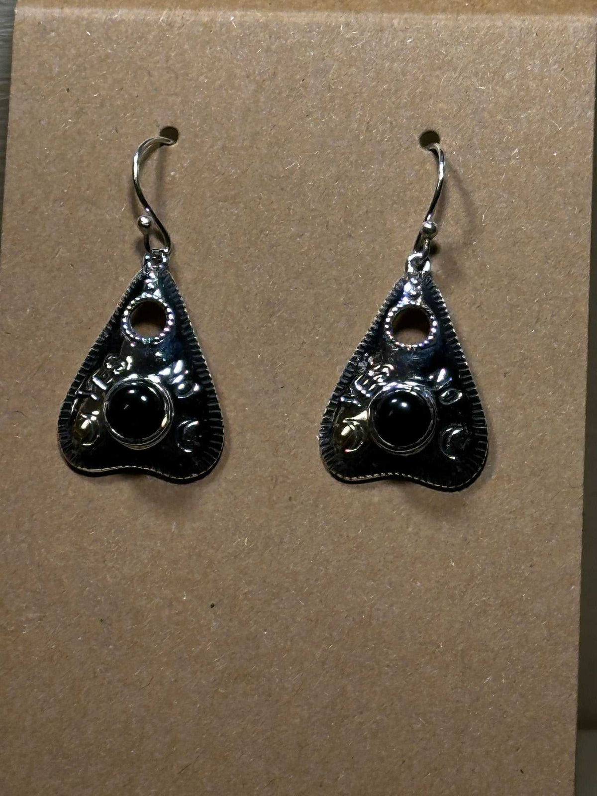 Pendientes Ouija de ónix negro (06.6044)