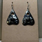 Garnet Planchette Earrings - Sterline Silver