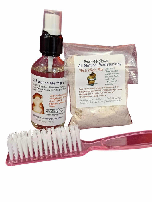 Guinea Pig Bath Kit to Aid in Dry Scaly skin, Mites , Fungus