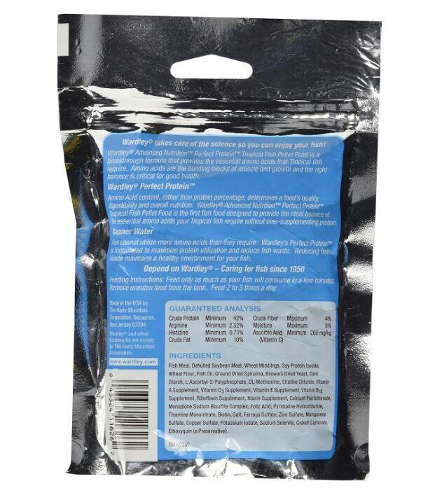 Wardley Advanced Nutrition 3.5 oz Medium Tropical Fish Food Pellets