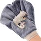 Small Pet Bonding, Non-Bite, No Poke Mitt, Calming Glove, Grey or Peach