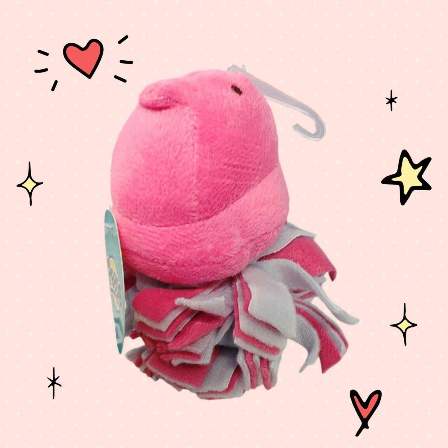 Peeps for Pets Plush Blue and Pink ,Pink Chick Fleece Bottom Dog Toy