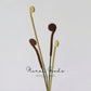 Minimal Fiddlehead Fern Stem – 17"