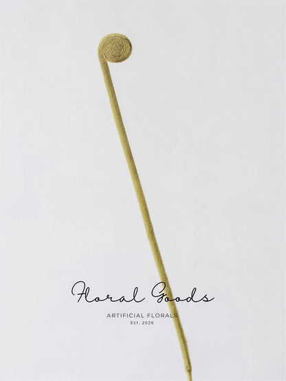 Minimal Fiddlehead Fern Stem – 17"