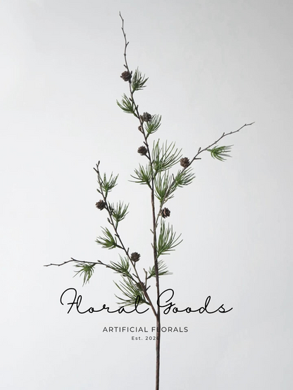 Wild Pine Branch with Cones – 43"