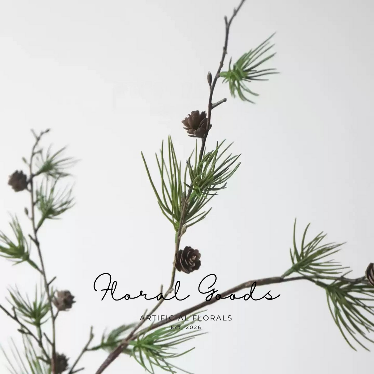 Wild Pine Branch with Cones – 43"