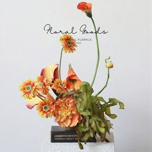 Sculptural Curled Leaf Stem – 27.2"