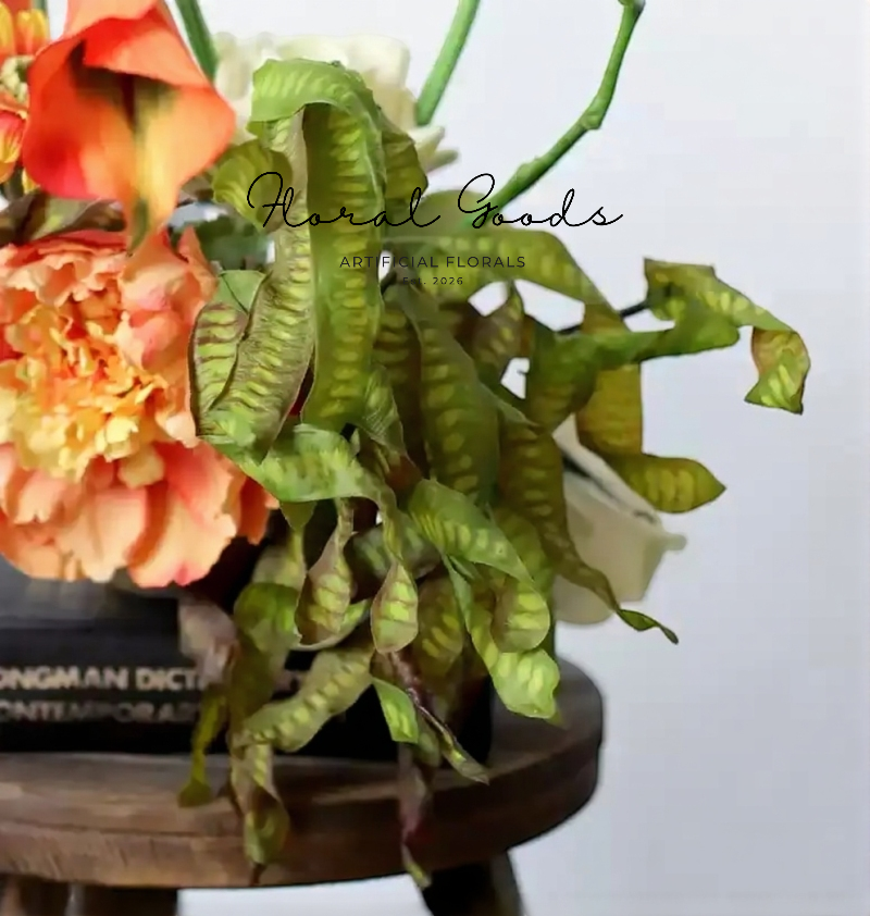 Sculptural Curled Leaf Stem – 27.2"
