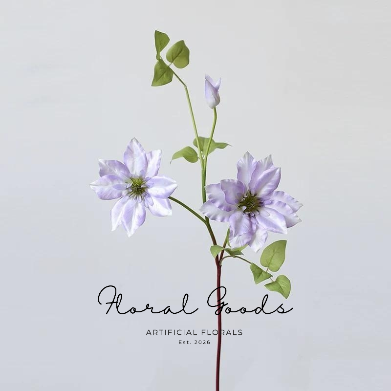 Soft Lavender Clematis Stem – 21.5"