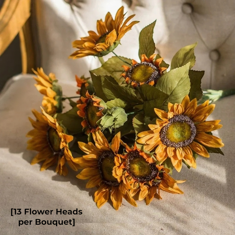 Ramo de girasoles de estilo pictórico – 20"