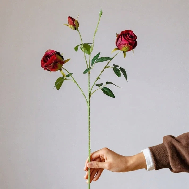 Tallo de rosa jardín vintage – 25"