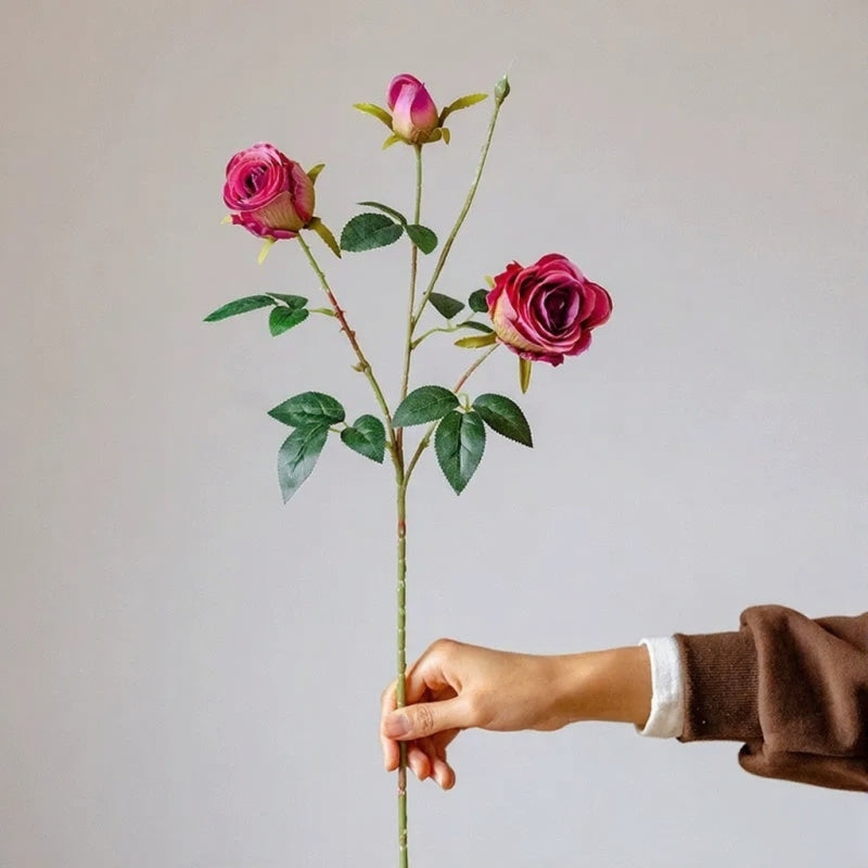 Tallo de rosa jardín vintage – 25"