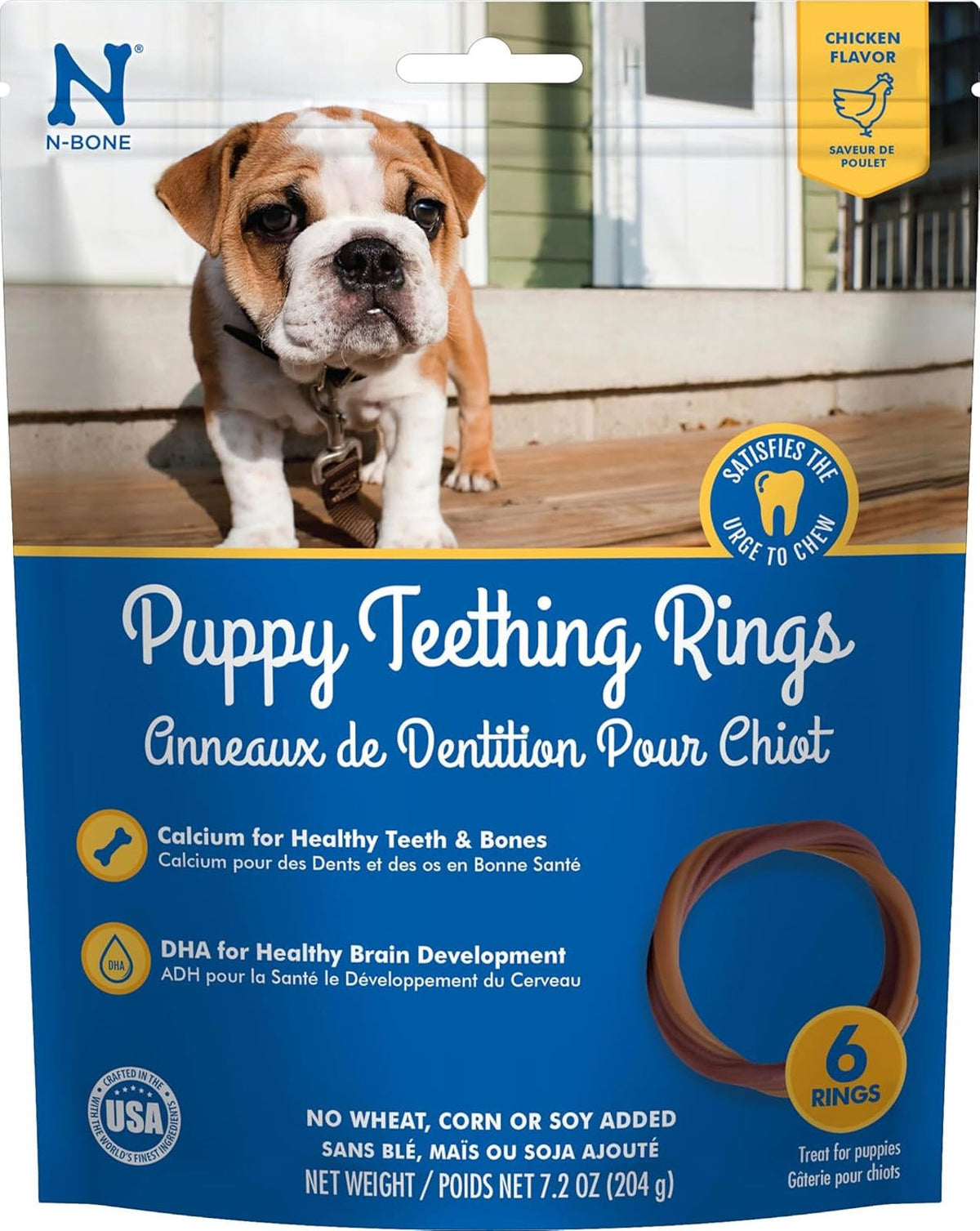 Puppy Teething Ring Chicken Flavor (1 Pack Of 6 Rings)