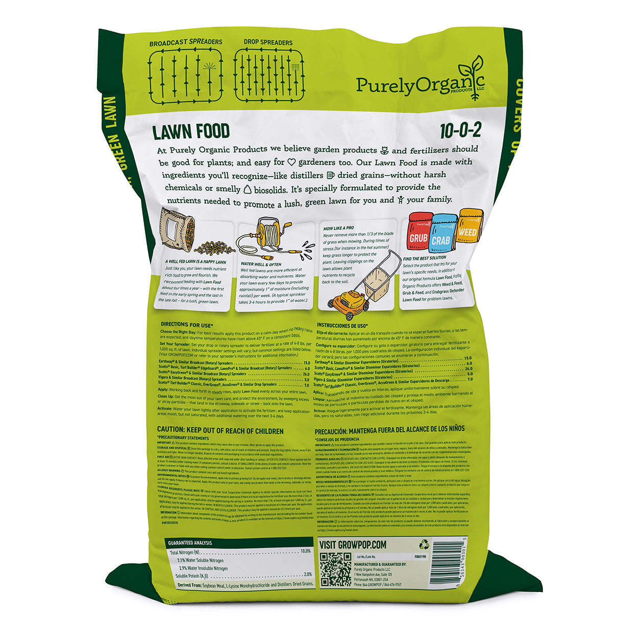 Purely Organic Products Lawn Food 10-0-2