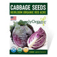 Purely Organic Red Acre Cabbage Seeds - USDA Organic