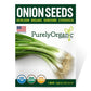 Purely Organic Bunching Evergreen Onion Seeds - USDA Organic
