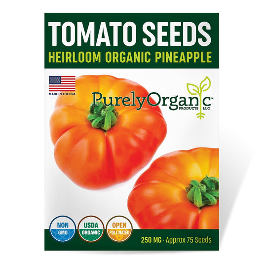 Purely Organic Pineapple Tomato Seeds - USDA Organic
