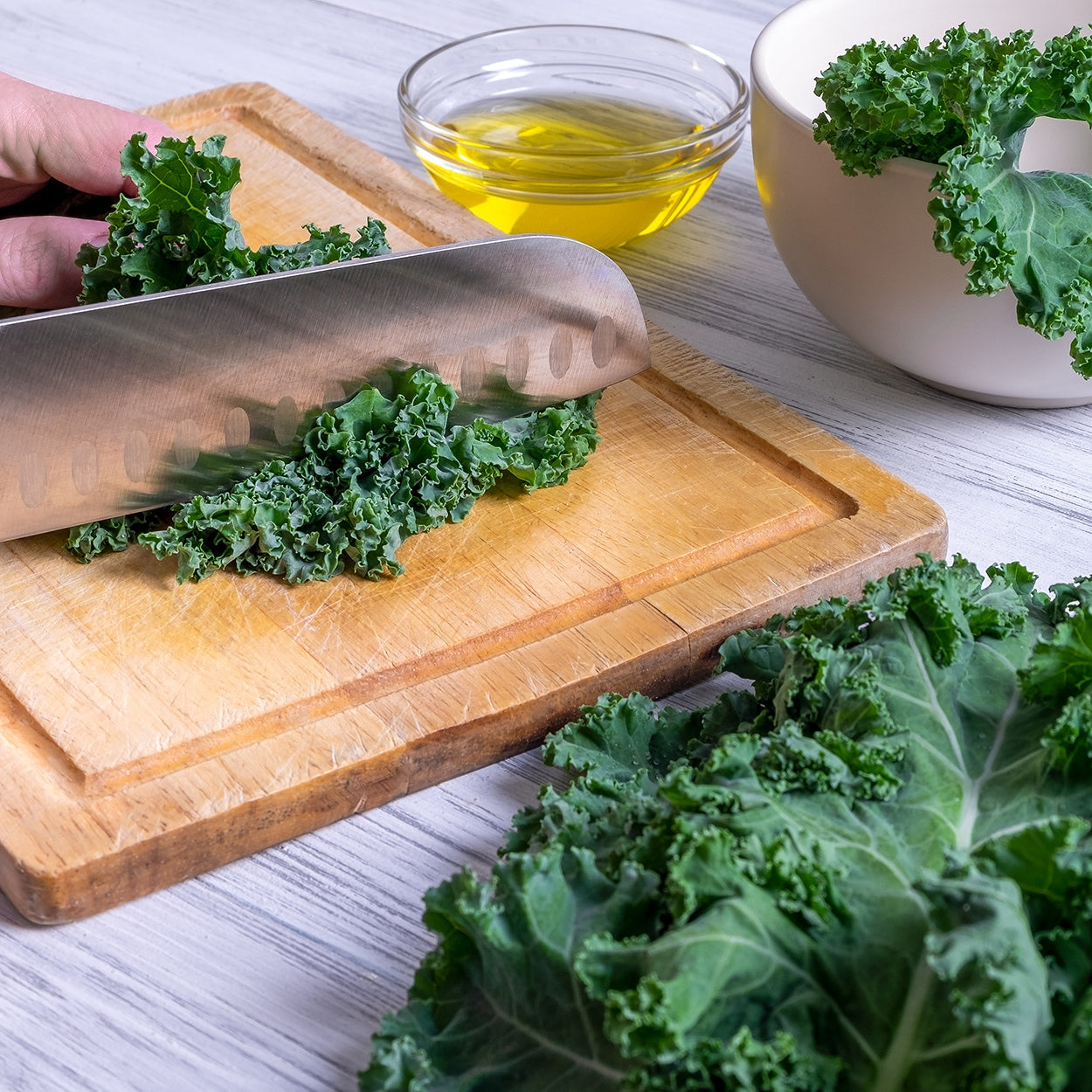 Purely Organic Vates Blue Scotch Curled Kale Seeds - USDA Organic
