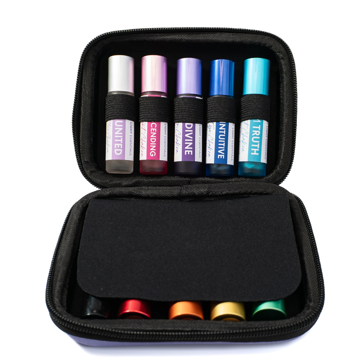 Chakra Balancing Elixirs - Essential Oils - 10 Roller Bottles Set