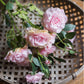 Faux Silk Real Touch Blooming Rose Stem in Pink 25" Tall