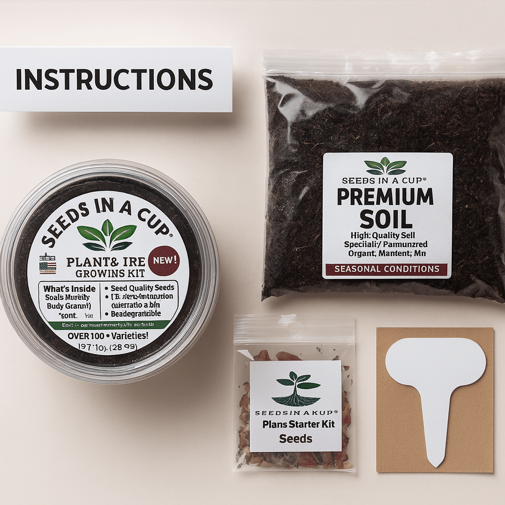 Beans | Plant Seed Starter Grow Kit | Seeds In A Cup®