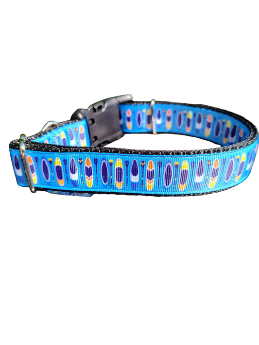 Paddle Boards Nylon Dog Collar