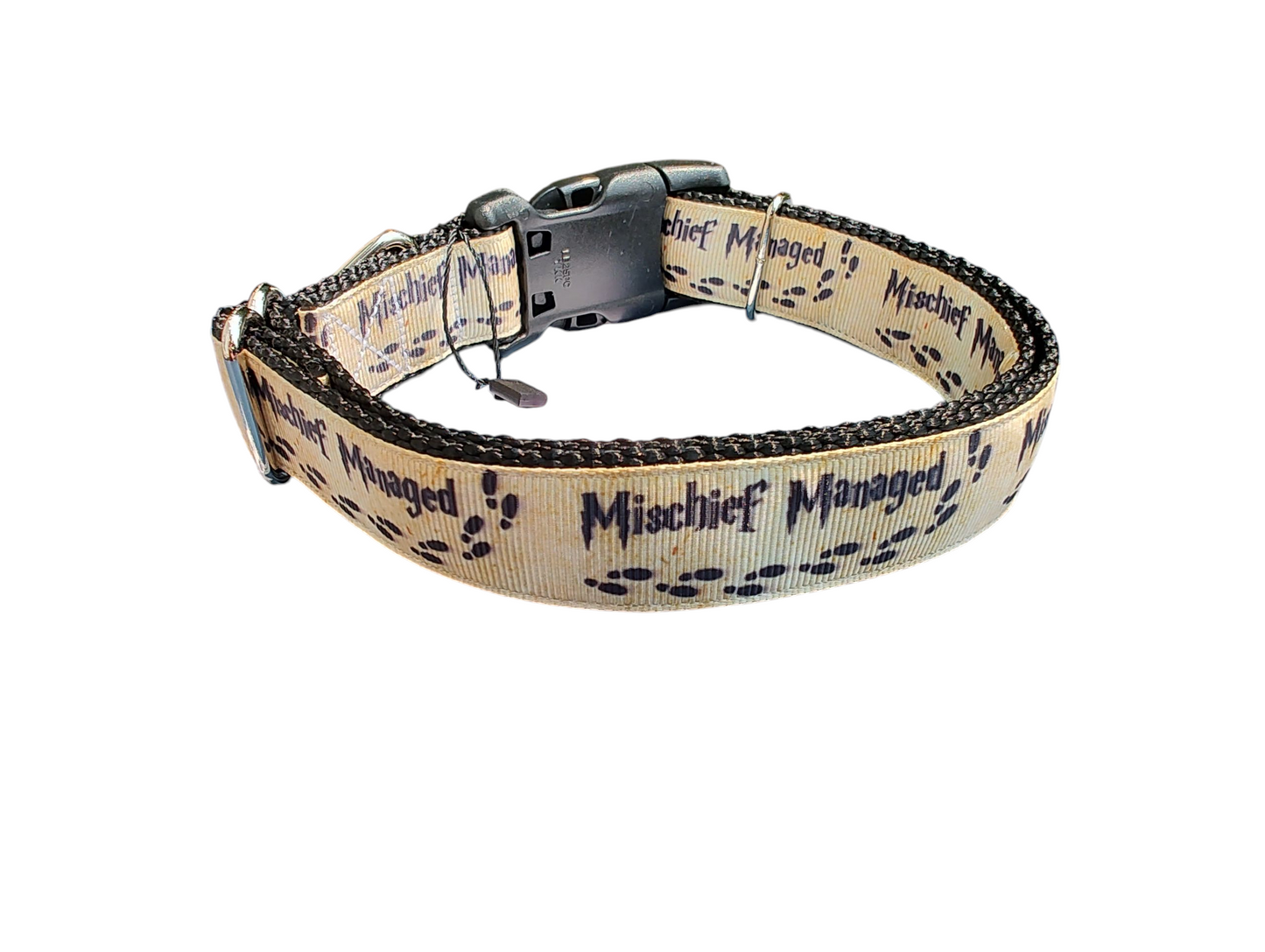 Mischief Managed Nylon Dog Collar