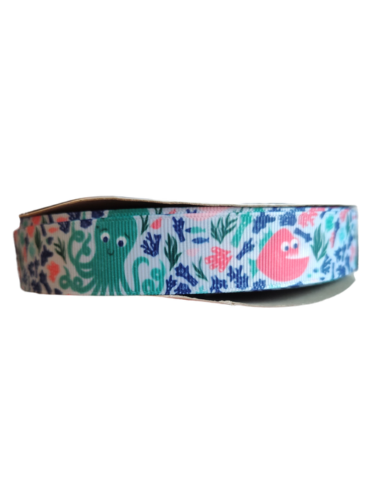 Octopus and Friends Nylon Dog Collar