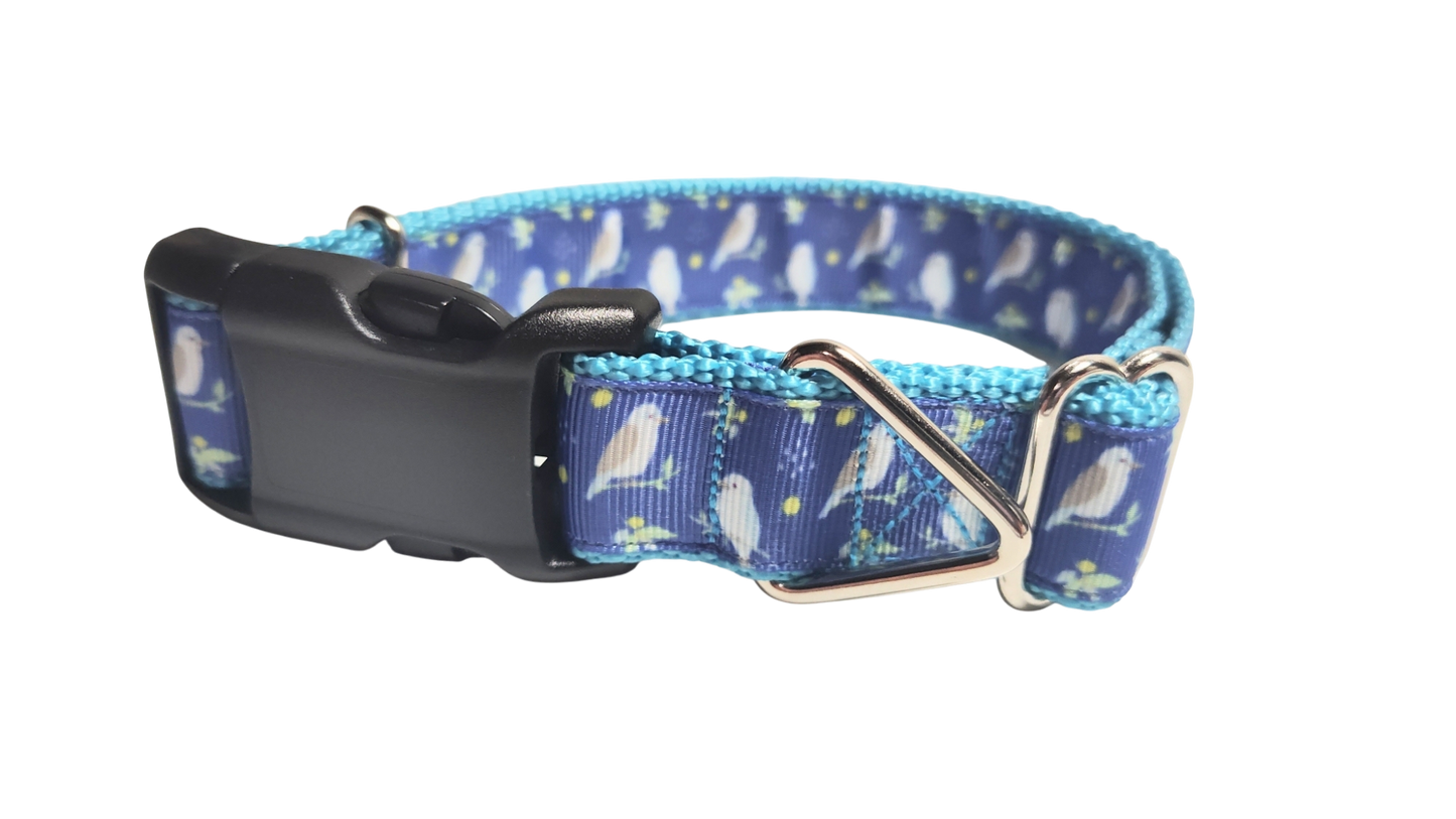 Kookaburra Bird Nylon Dog Collar