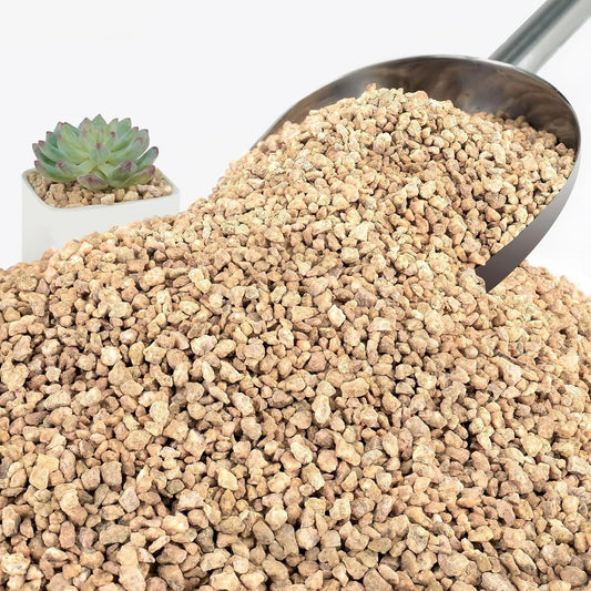 3Lb Maifanitum Stones for Succulents, Golden Pea Gravel 1/8"-1/4" for Cactus, Decorative Soil, Natural Gravel for Potted Plants