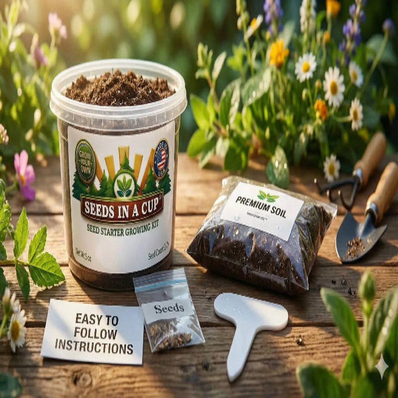 Okra Grow Kit | Grow Okra from Seed | Seeds In A Cup®