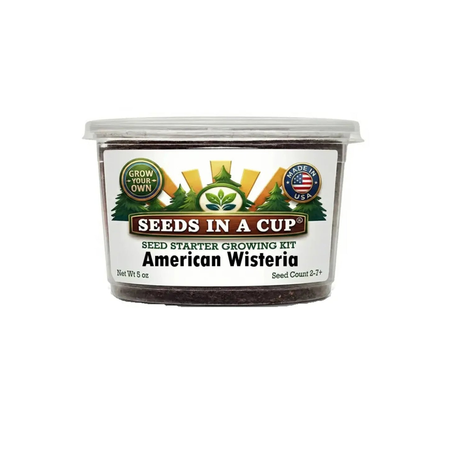American Wisteria Grow Kit | Grow Wisteria Vine from Seed | Seeds In A Cup®