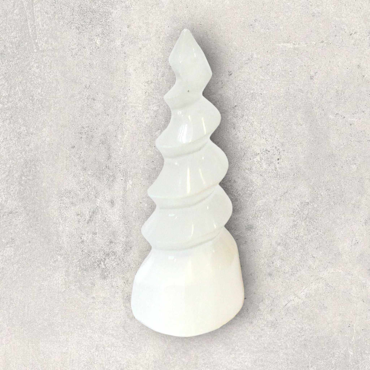 Selenite Unicorn Horn