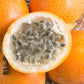 10 SWEET GRANADILLA Yellow Passionfruit Grenadia Sugar Fruit Passiflora Ligularis Huge Purple & White Flower Yellow Orange Fruit Vine Seeds