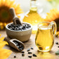 100 BLACK OIL SUNFLOWER Helianthus Annuus Yellow Hummingbird Bird Flower Seeds