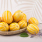 50 EARLY SILVER LINE MELON Cucumis Melo Yellow Striped Skin White Flesh Korean Fruit Seeds