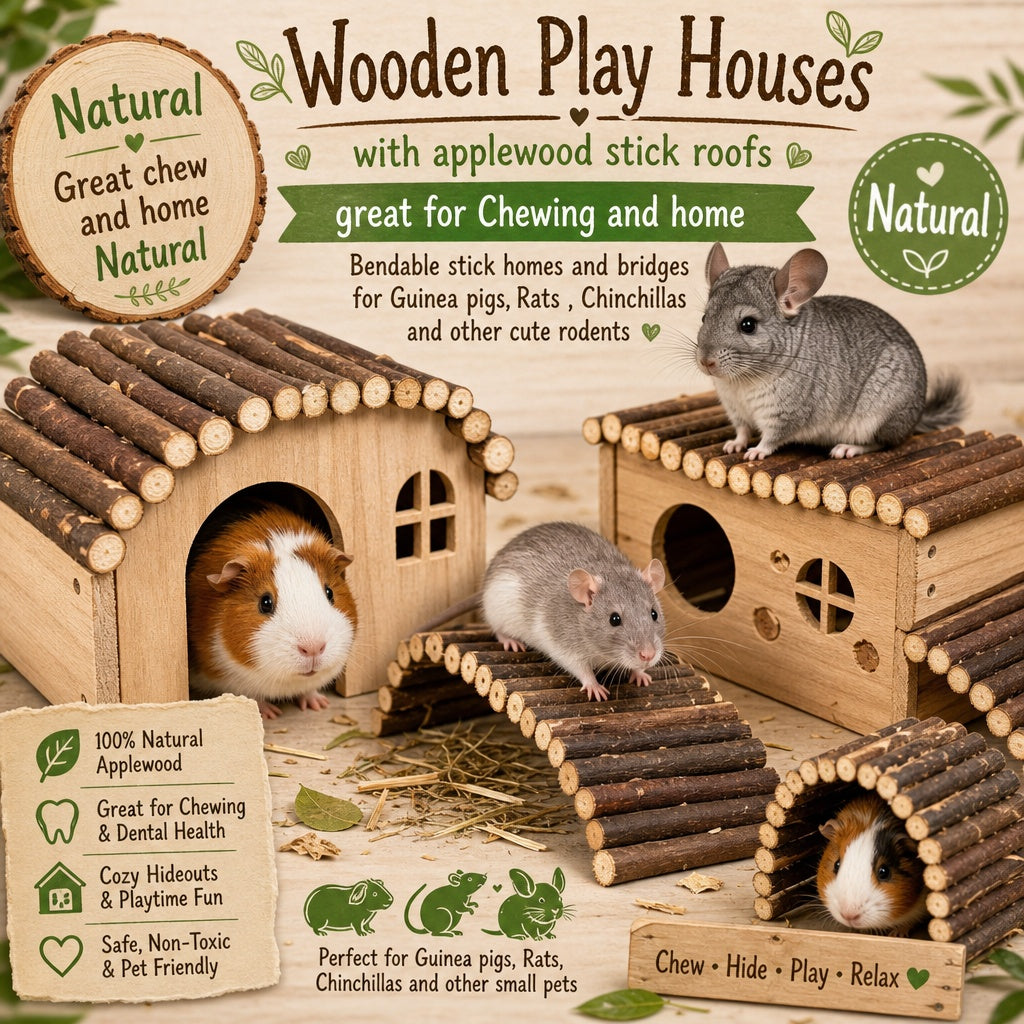 Play & Chew Bridges /Homes For Chinchillas, Guinea Pigs & Rodents