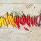 100 MIXED CAYENNE PEPPER Hot Yellow Purple Orange Red Green Capsicum Vegetable Seeds